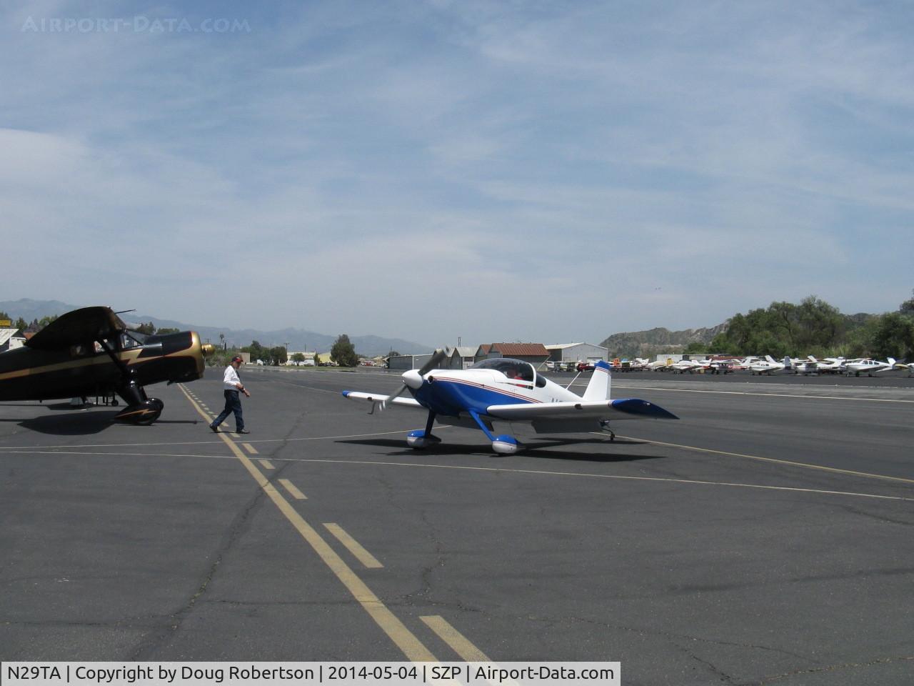 N29TA, 2002 Vans RV-6 C/N 23056, 2002 Grover VANs RV-6, Lycoming IO-360 180 Hp, taxi off the active
