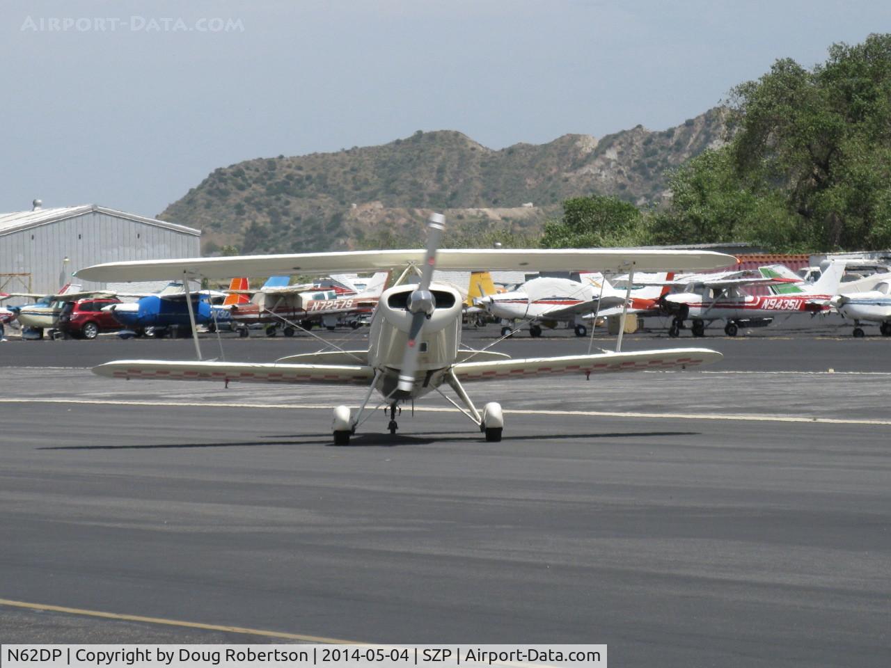 N62DP, 1988 Steen Skybolt C/N KEM 1, 1988 Glanville/Glanville STEEN SKYBOLT, Lycoming AEIO-360-A4B 180 Hp, taxi off the active