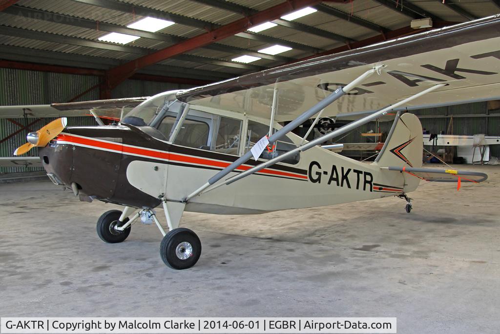 G-AKTR, 1946 Aeronca 7AC Champion C/N 7AC-3017, Aeronca 7AC at The Real Aeroplane Club's Biplane and Open Cockpit Fly-In, Breighton Airfield, June 1st 2014.