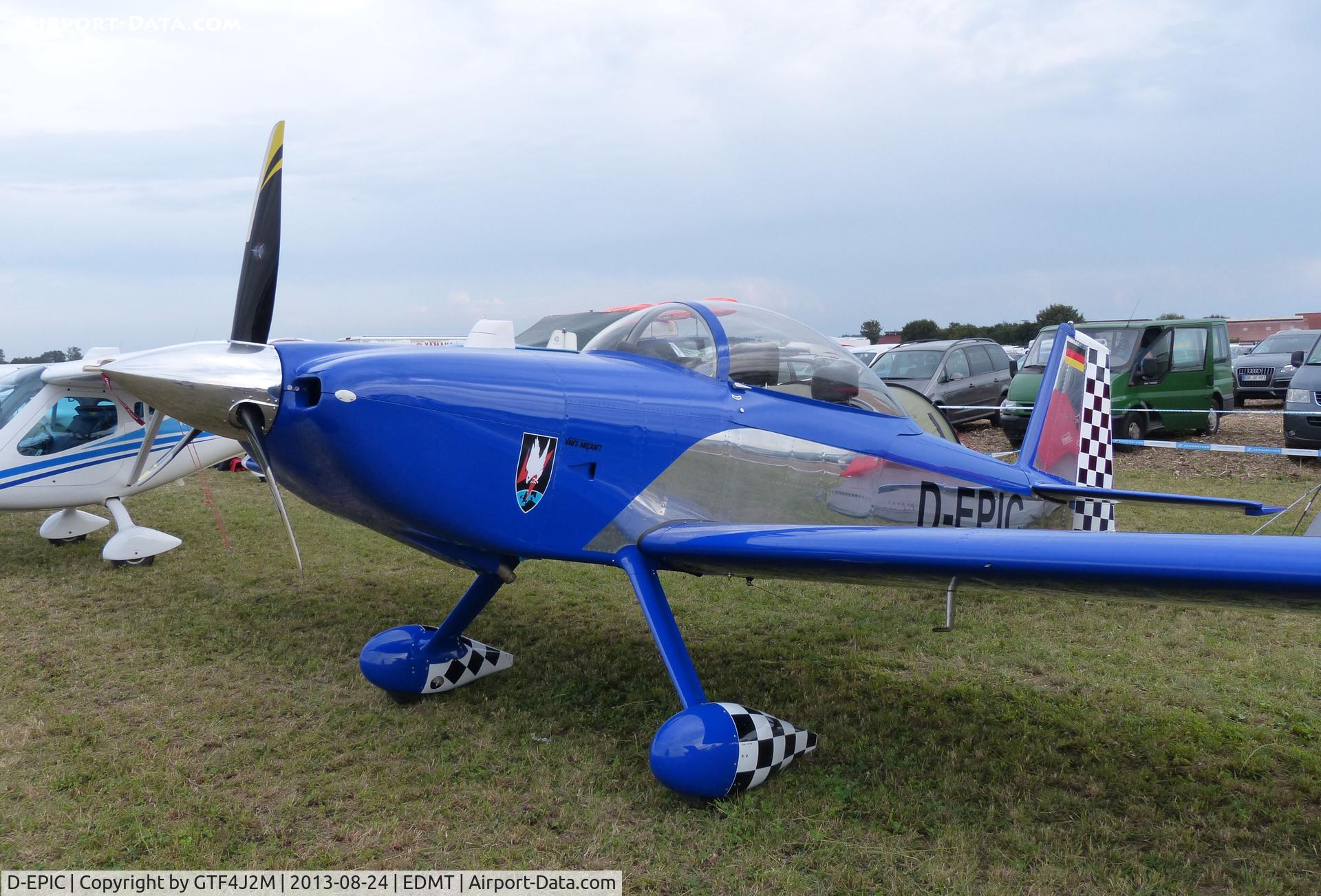 D-EPIC, Vans RV-8 C/N 83036, D-EPIC at Tannheim 24.8.13