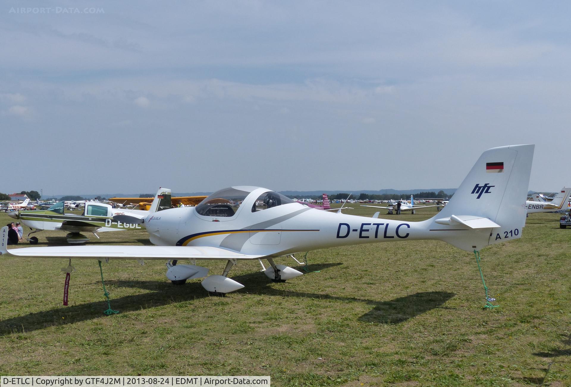 D-ETLC, Aquila A210 (AT01) C/N AT01-241, D-ETLC at Tannheim 24.8.13