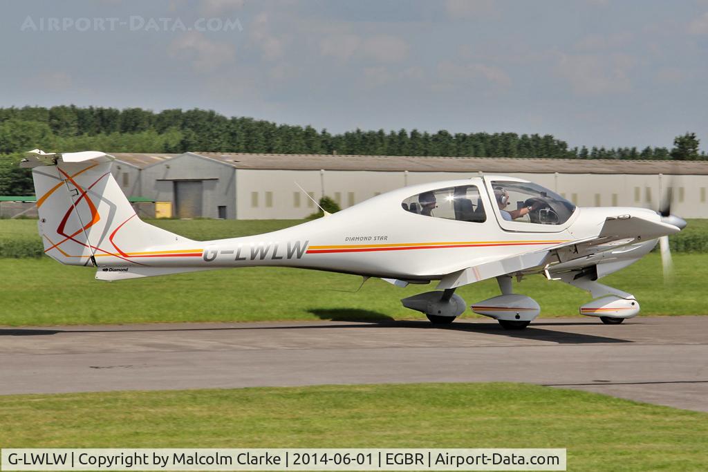 G-LWLW, 2003 Diamond DA-40D Diamond Star C/N D4.052, Diamond DA-40D Diamond Star at The Real Aeroplane Club's Biplane and Open Cockpit Fly-In, Breighton Airfield, June 1st 2014.