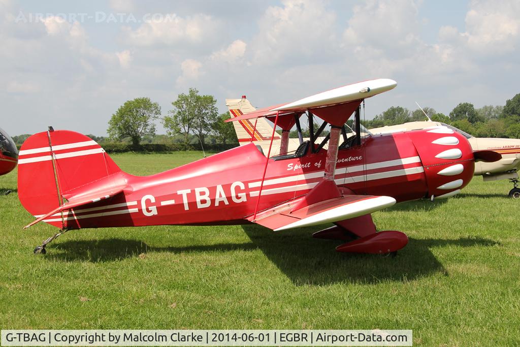G-TBAG, 1991 Murphy Renegade 912 C/N PFA 188-11912, Murphy Renegade 912 at The Real Aeroplane Club's Biplane and Open Cockpit Fly-In, Breighton Airfield, June 1st 2014.