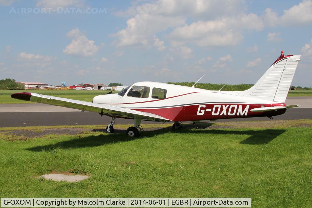 G-OXOM, 1989 Piper PA-28-161 Cadet C/N 28-41285, Piper PA-28-161 Cadet at The Real Aeroplane Club's Biplane and Open Cockpit Fly-In, Breighton Airfield, June 1st 2014.