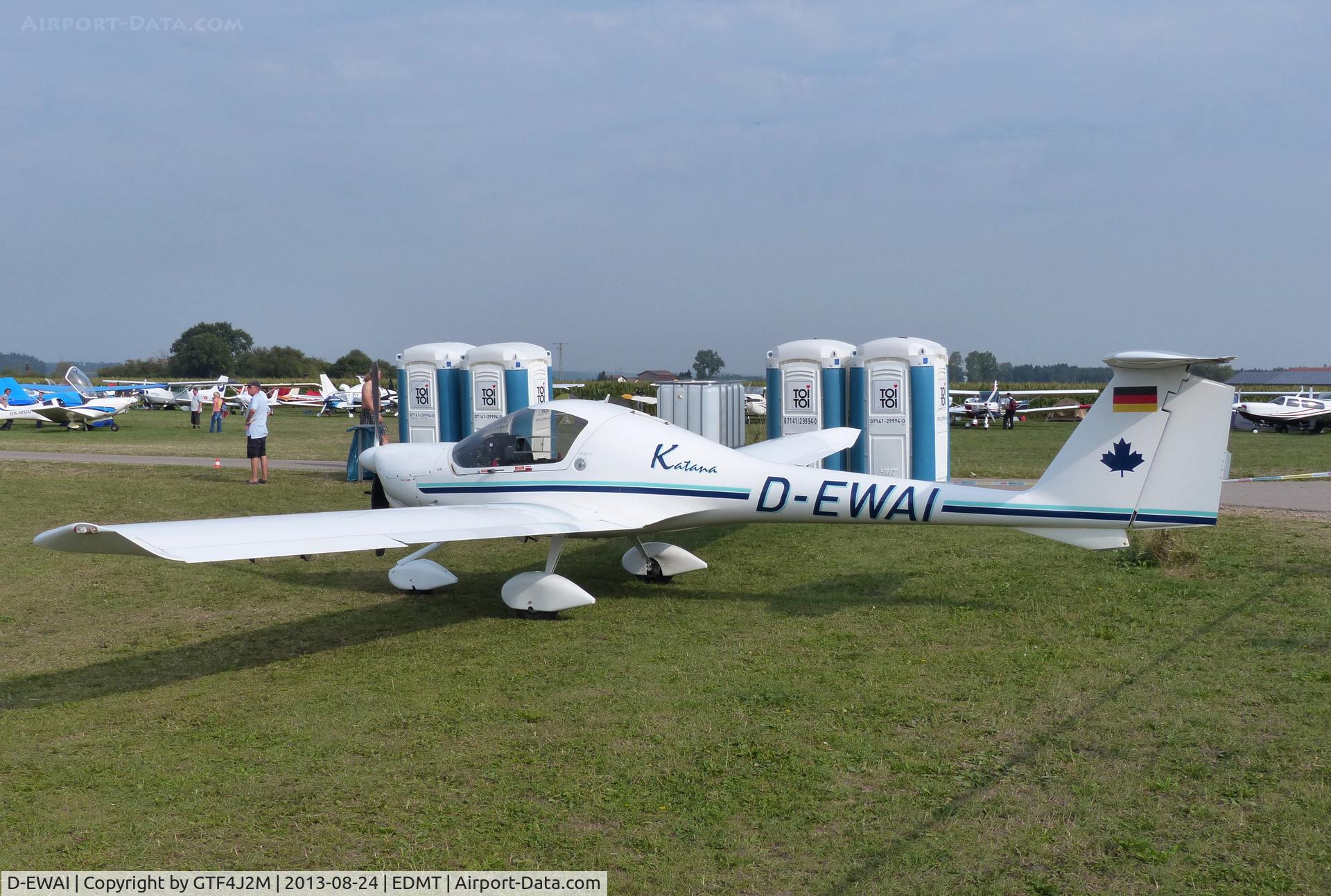D-EWAI, Diamond DA-20A-1 Katana C/N 10162, D-EWAI at Tannheim 24.8.13