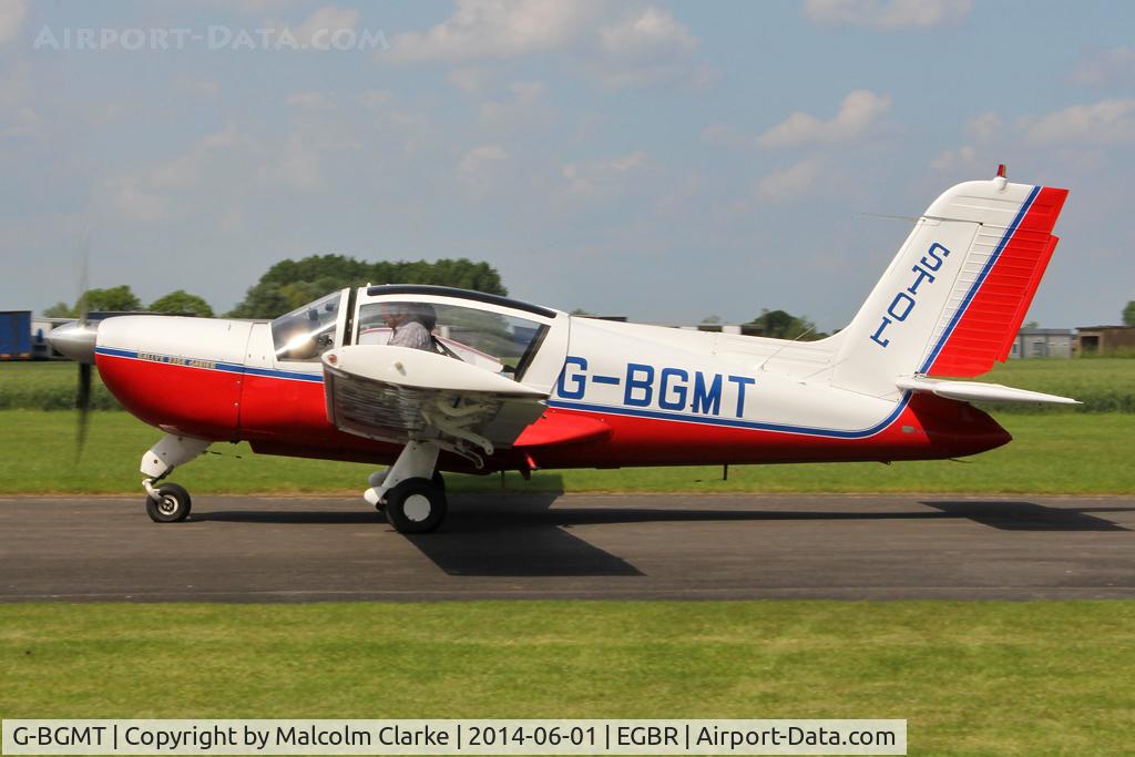 G-BGMT, 1978 Socata Rallye 235E Gabier C/N 13126, Socata Rallye 235E at The Real Aeroplane Club's Biplane and Open Cockpit Fly-In, Breighton Airfield, June 1st 2014.