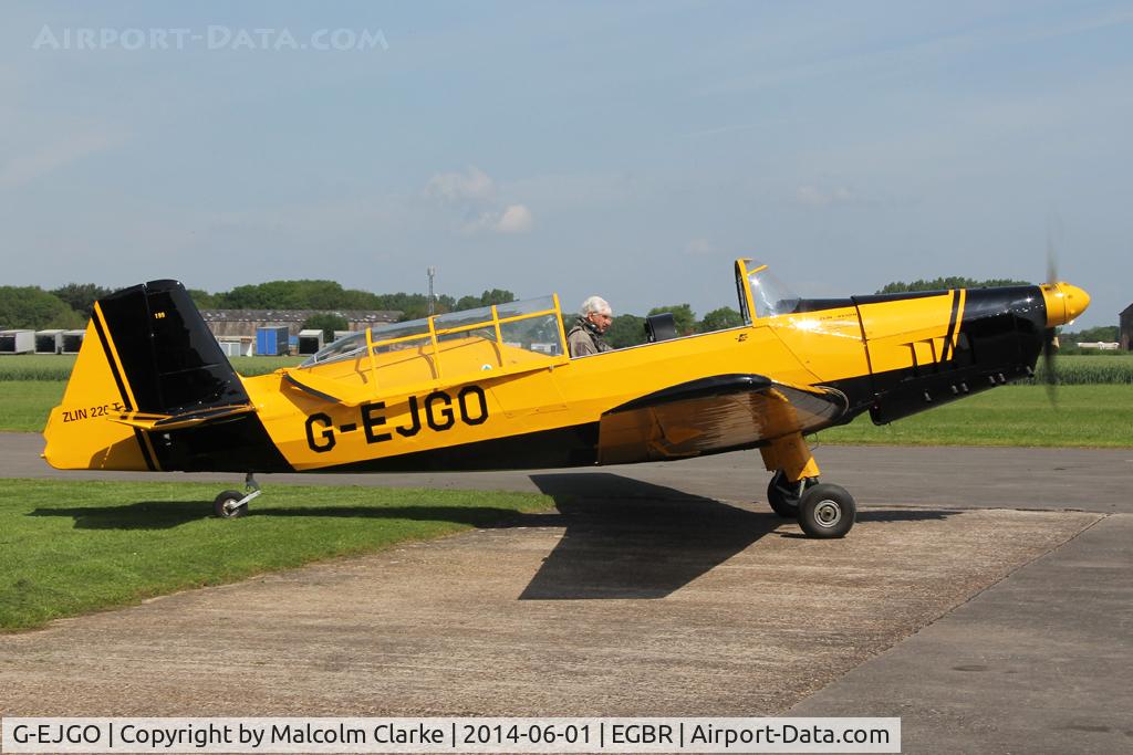 G-EJGO, 1958 Zlin Z-226 Trener C/N 199, Zlin Z-226 Trener at The Real Aeroplane Club's Biplane and Open Cockpit Fly-In, Breighton Airfield, June 1st 2014.