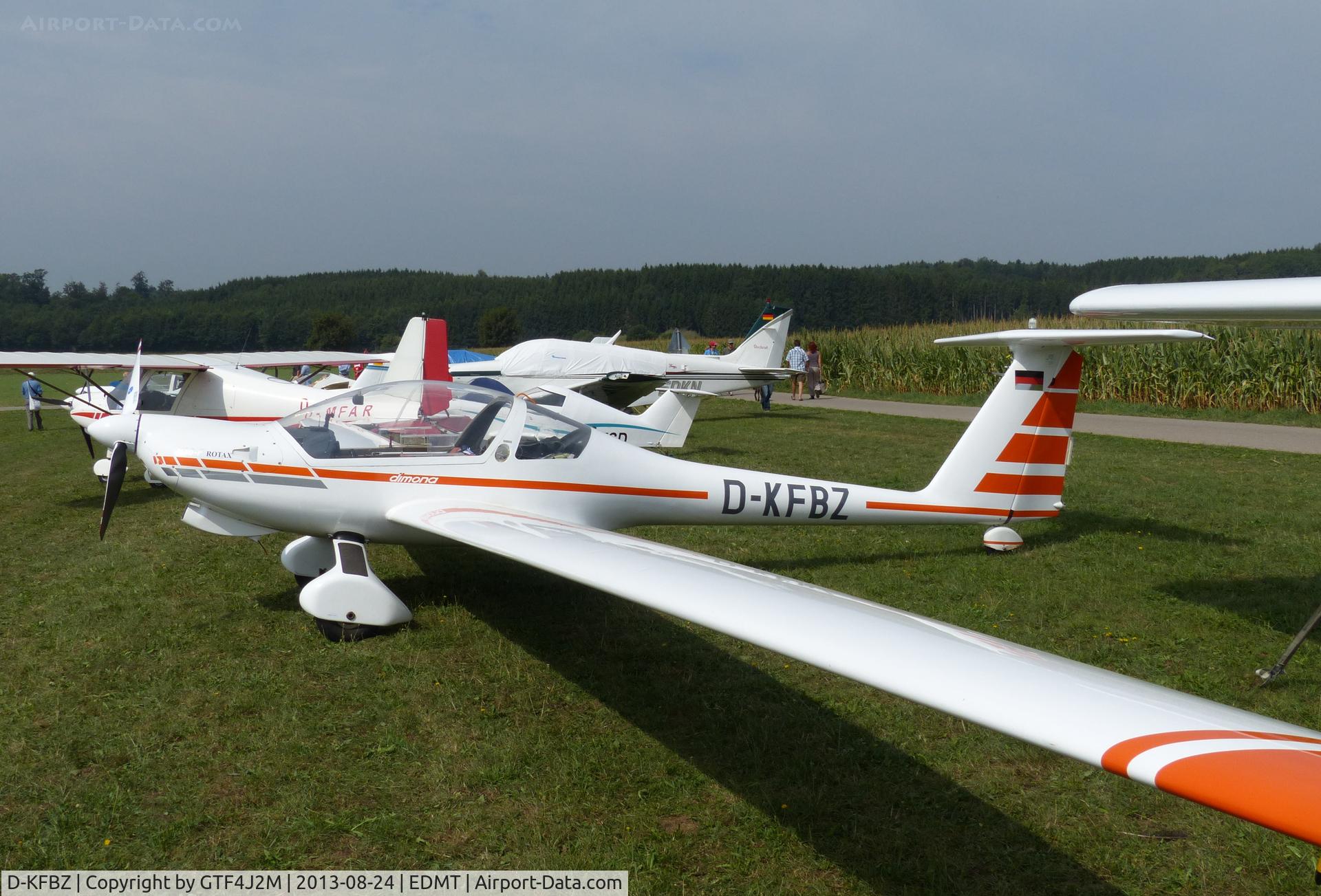 D-KFBZ, Hoffmann H.36F Dimona C/N 3669, D-KFBZ at Tannheim 24.8.13