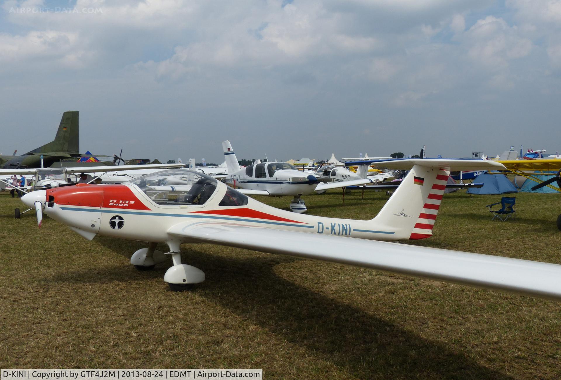 D-KINI, Grob G-109 C/N 6029, D-KINI at Tannheim 24.8.13