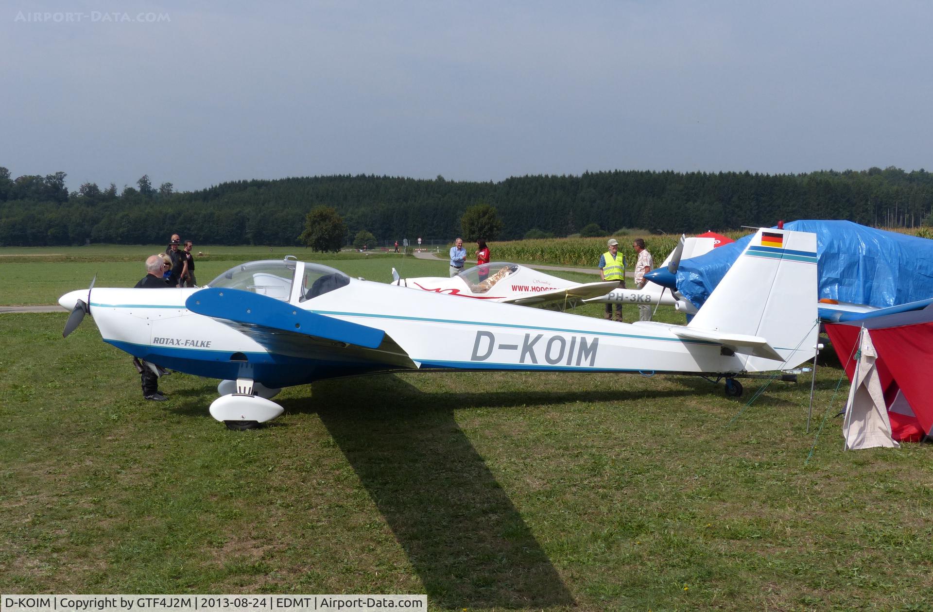 D-KOIM, Scheibe SF-25C Falke C/N 44659, D-KOIM at Tannheim 24.8.13