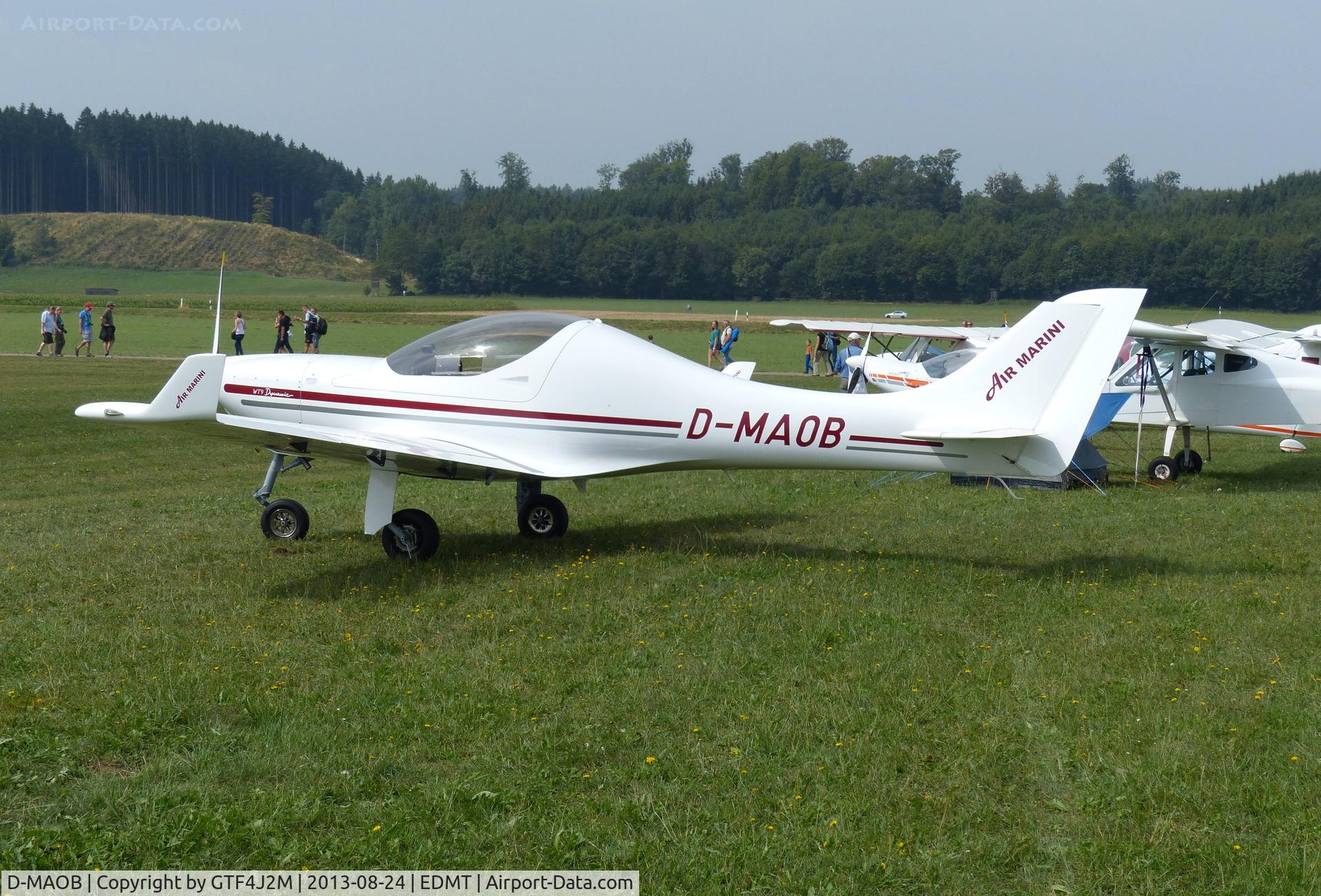 D-MAOB, 2012 Aerospool WT-9 Dynamic C/N DY452/2012, D-MAOB at Tannheim 24.8.13