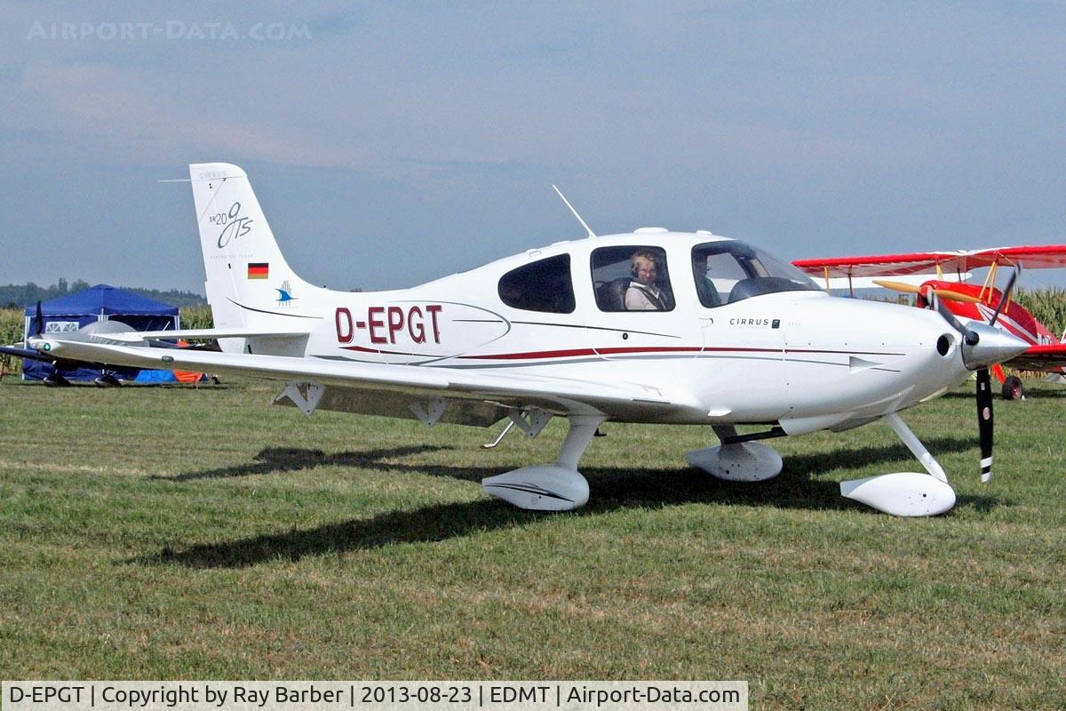 D-EPGT, Cirrus SR20 G3 GTS C/N 1966, Cirrus Design SR-20GTS [1966] Tannheim~D 23/08/2013