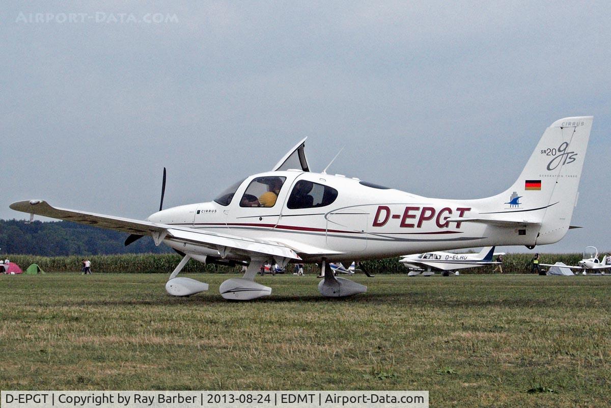D-EPGT, Cirrus SR20 G3 GTS C/N 1966, Cirrus Design SR-20GTS [1966] Tannheim~D 24/08/2013