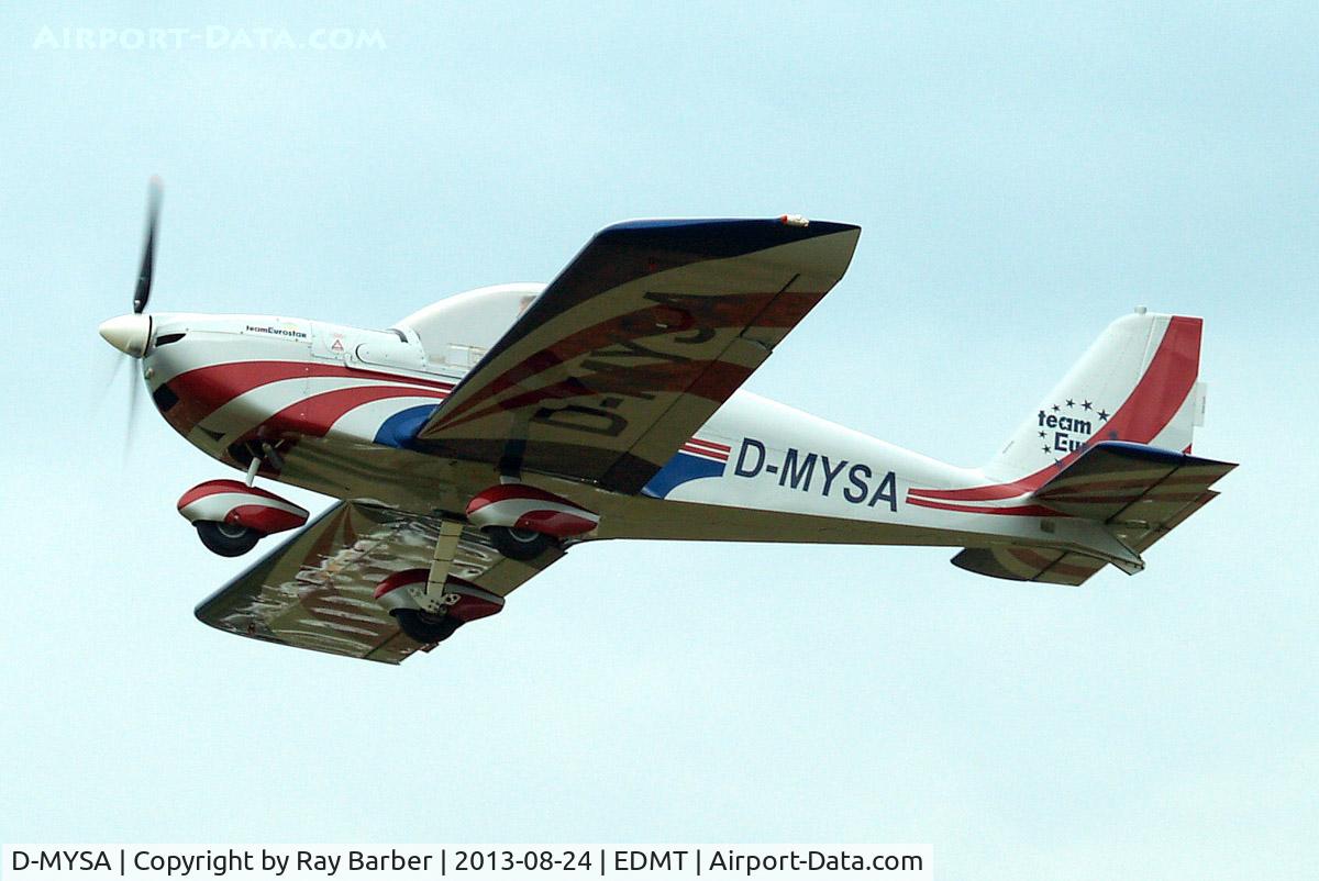 D-MYSA, 2008 Evektor EV-97 Eurostar C/N 2008-3225, Evektor EV-97 Team Eurostar [2008-3225] Tannheim~D 24/08/2013