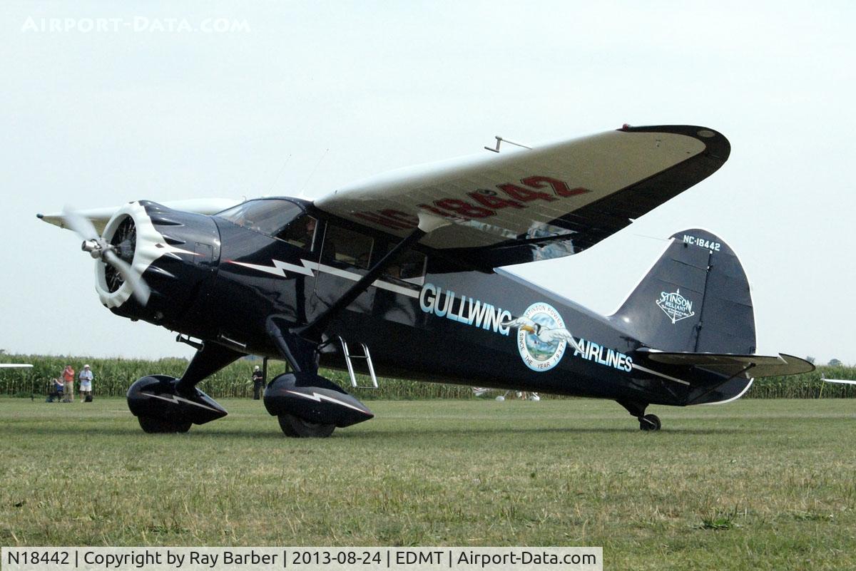 N18442, 1937 Stinson SR-9C Reliant C/N 5354, Stinson SR-9C Reliant [5354] Tannheim~D 24/08/2013