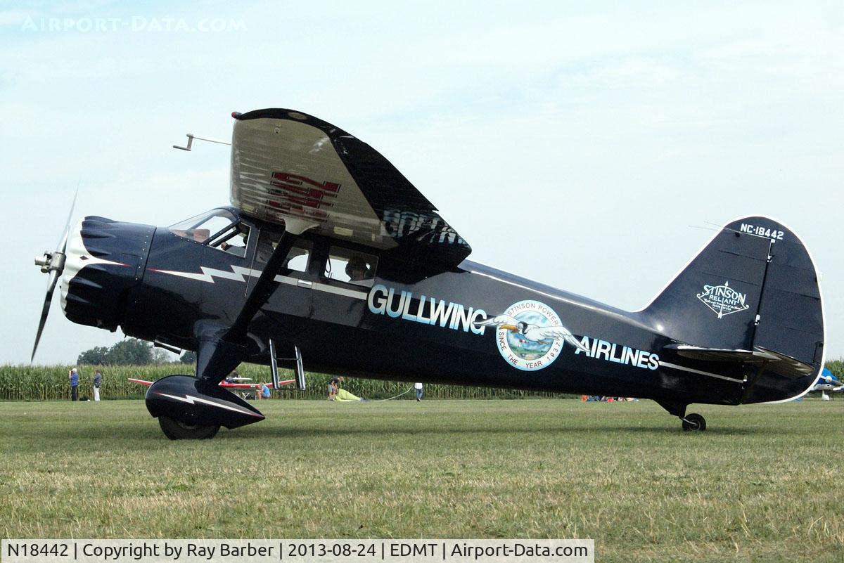N18442, 1937 Stinson SR-9C Reliant C/N 5354, Stinson SR-9C Reliant [5354] Tannheim~D 24/08/2013