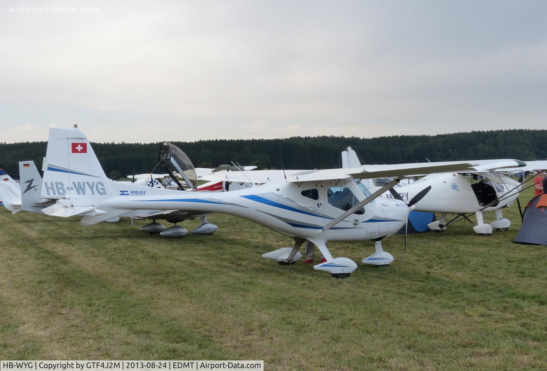 HB-WYG, 2010 Remos GX C/N 372, HB-WYG at Tannheim 24.8.13