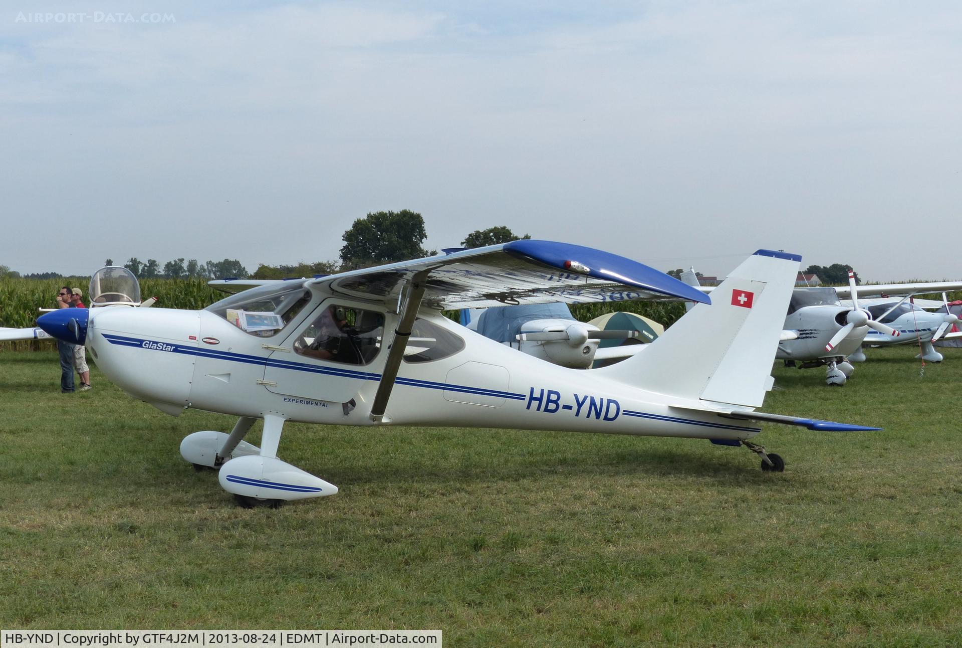 HB-YND, 2011 Stoddard-Hamilton GlaStar GS-1 C/N 5827, HB-YND at Tannheim 24.8.13