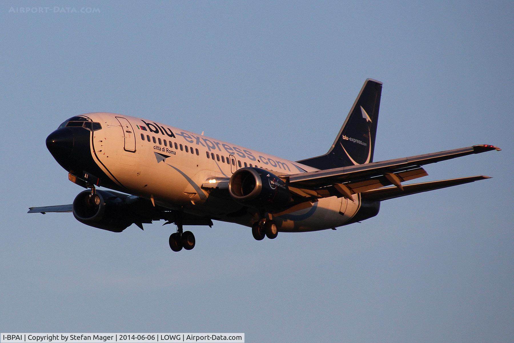 I-BPAI, 1997 Boeing 737-36Q C/N 29060, On a Blue Panorama flight arriving from FCO
