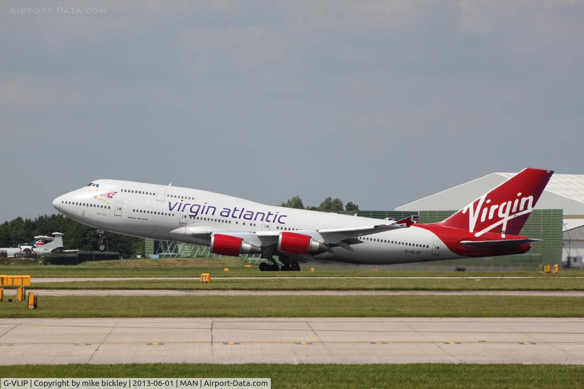 G-VLIP, 2001 Boeing 747-443 C/N 32338, Leaving Manchester for New York 01.06.14