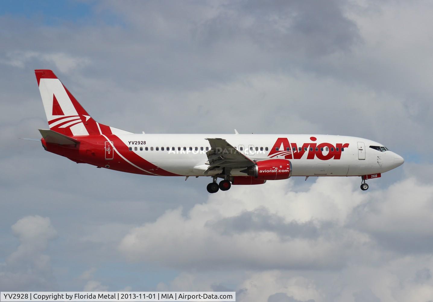 YV2928, 1989 Boeing 737-401 C/N 23885, Avior 737-400