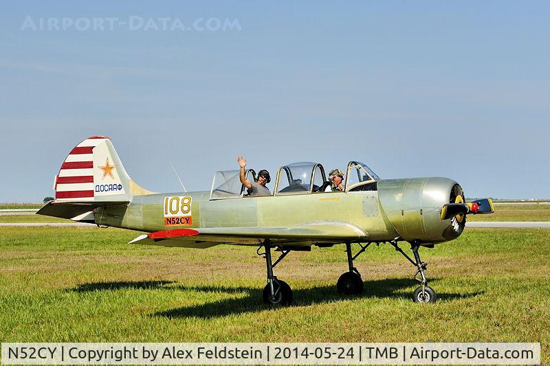 N52CY, 1988 Yakovlev Yak-52 C/N 889006, Tamiami