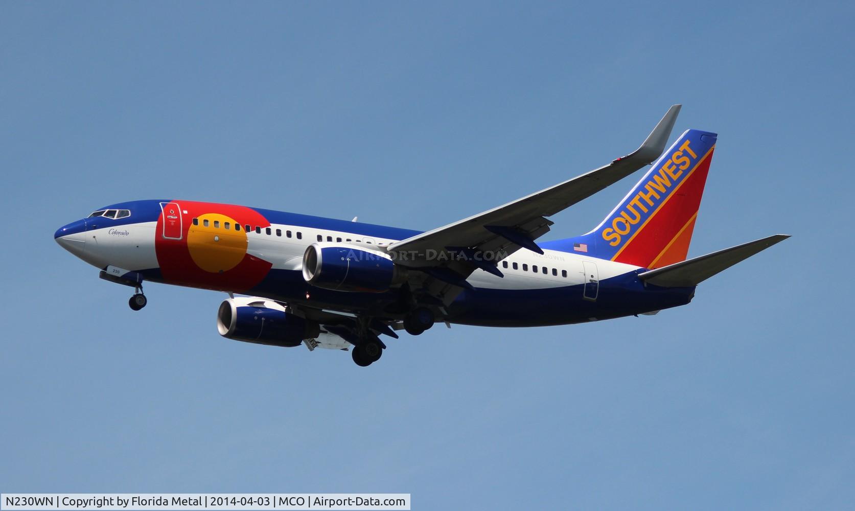 N230WN, 2006 Boeing 737-7H4 C/N 34592, Southwest 737-700 Colorado One