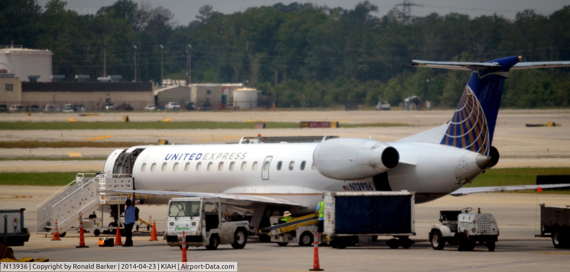 N13936, 1997 Embraer EMB-145EP (ERJ-145EP) C/N 145025, Parked Houston