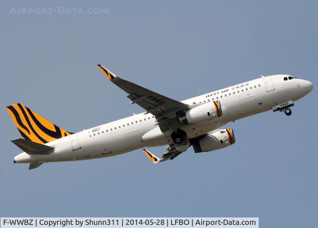 F-WWBZ, 2014 Airbus A320-232 C/N 6023, C/n 6023 - To be B-9969 for China West Air in basic Tigerair c/s