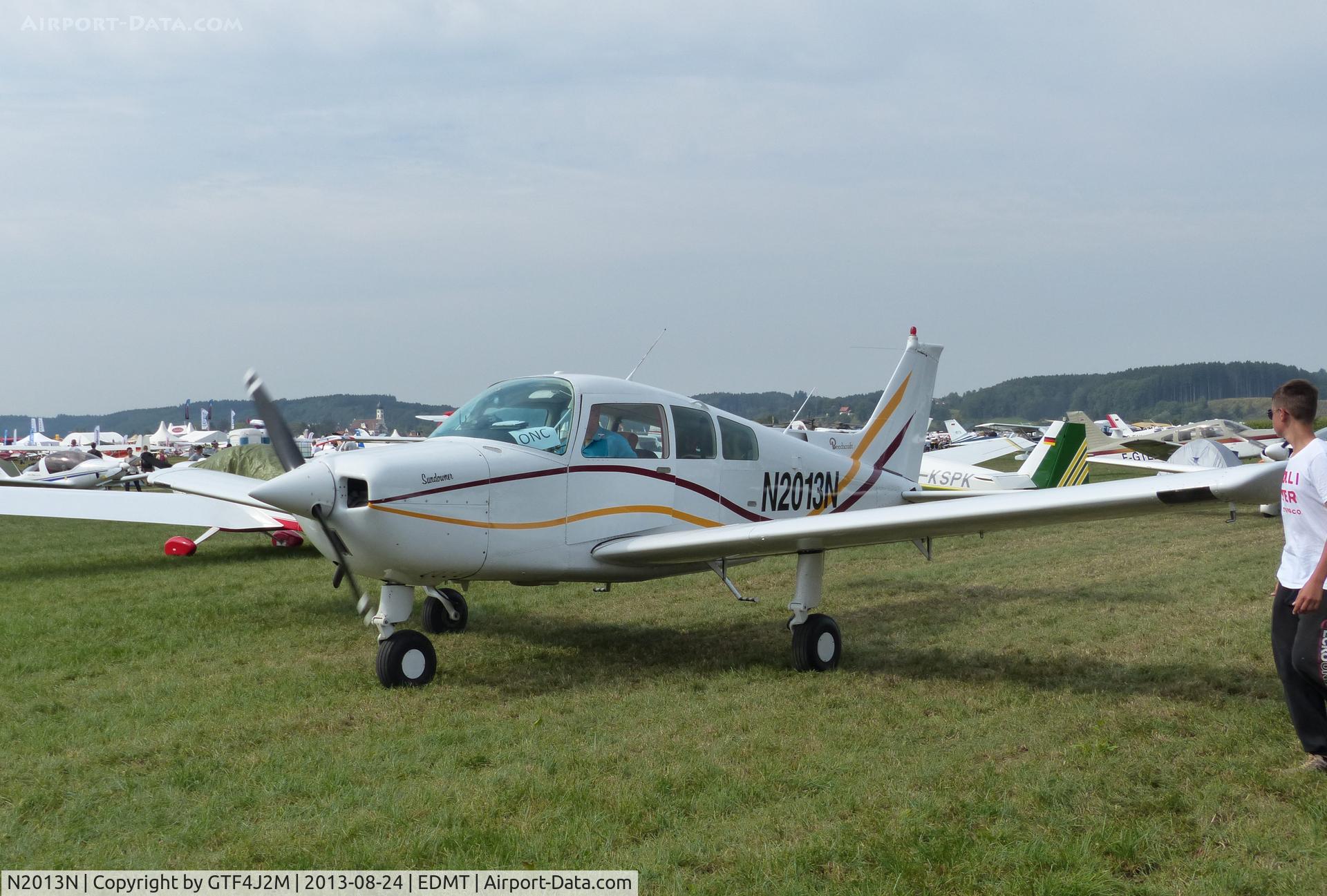 N2013N, 1978 Beech C23 Sundowner 180 C/N M-2070, N2013N at Tannheim 24.8.13
