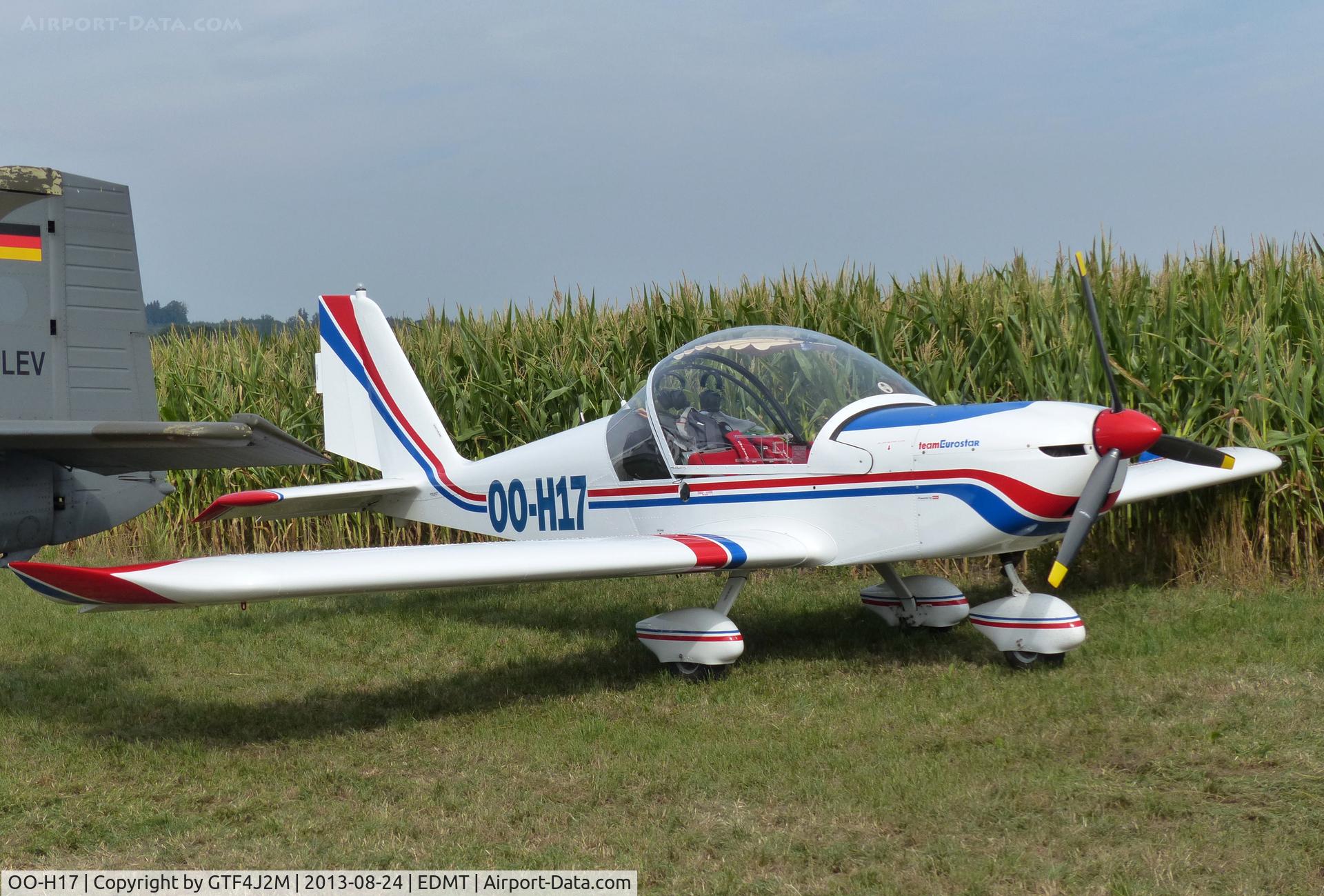 OO-H17, 2006 Evektor-Aerotechnik EV-97 TeamEurostar C/N 2006-2707, OO-H17 at Tannheim 24.8.13