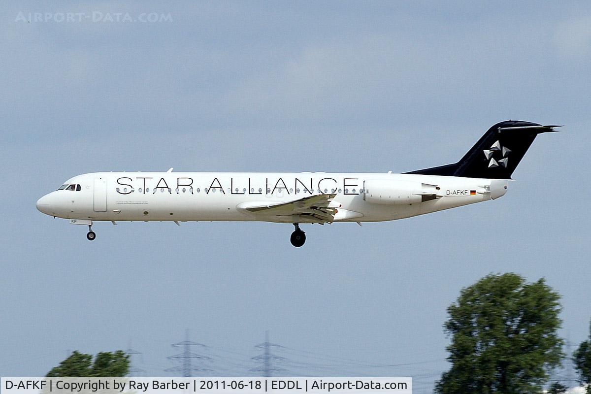 D-AFKF, 1994 Fokker 100 (F-28-0100) C/N 11470, Fokker F-100 [11470] (Lufthansa Regional/Contact Air) Dusseldorf~D 18/06/2011