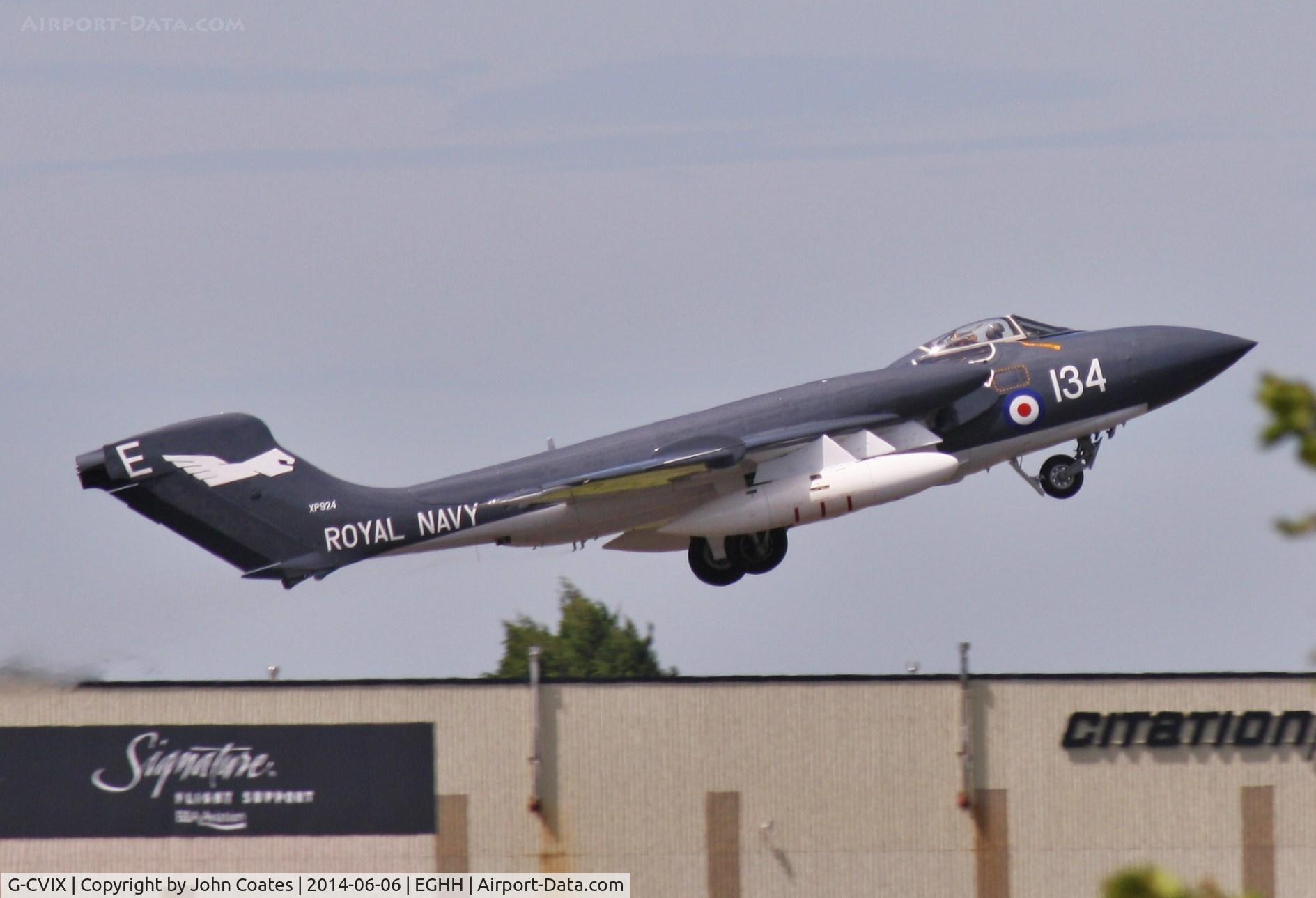 G-CVIX, 1963 De Havilland DH-110 Sea Vixen D.3 C/N 10132, Departing