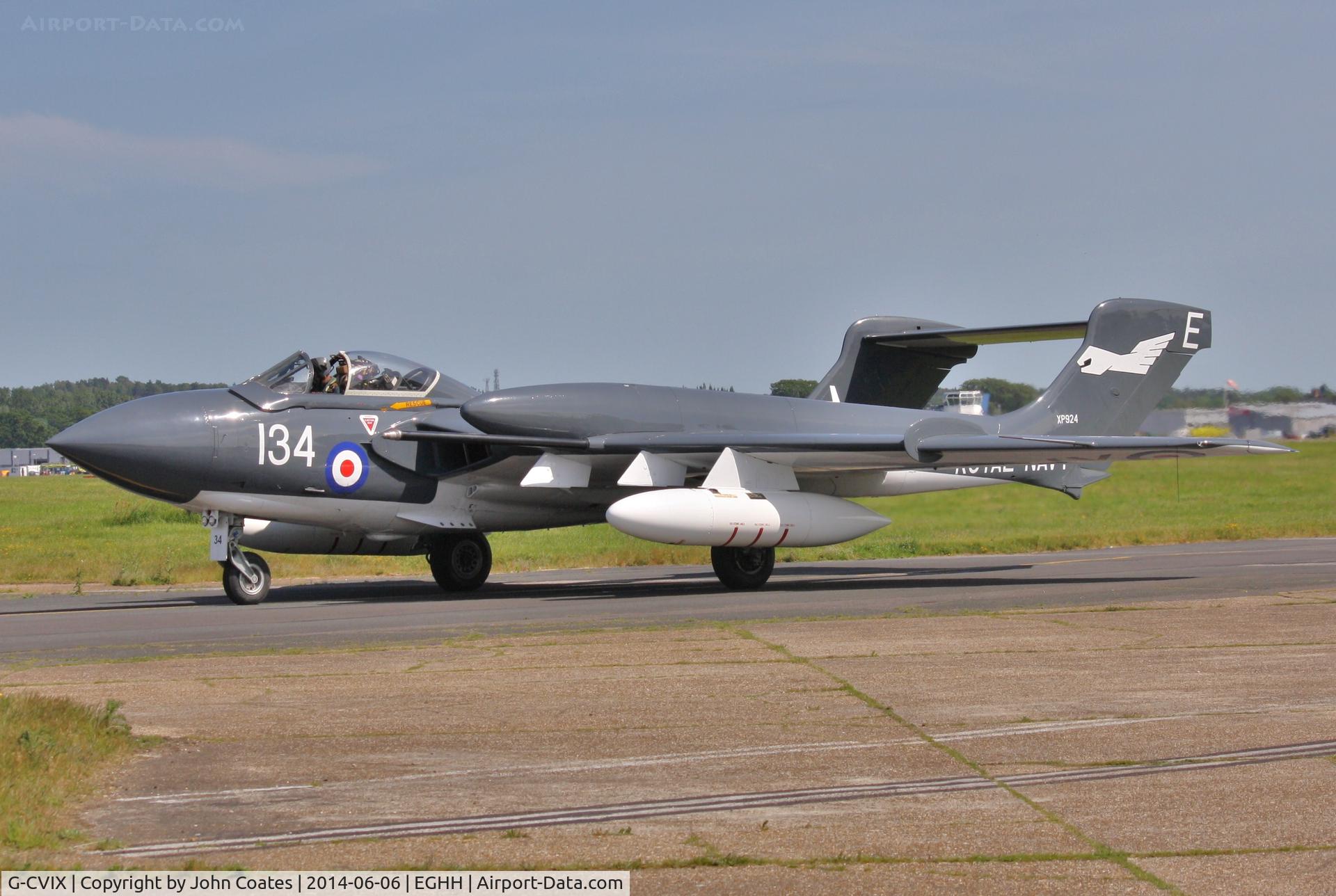G-CVIX, 1963 De Havilland DH-110 Sea Vixen D.3 C/N 10132, Returning from air test