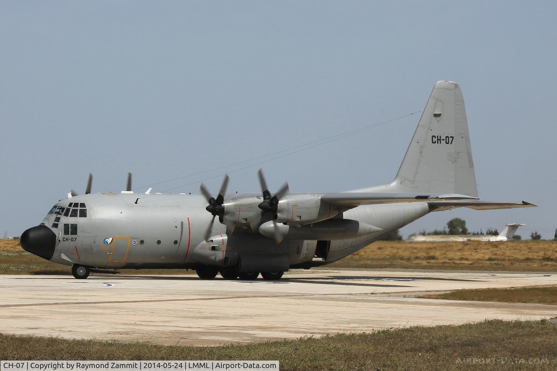 CH-07, 1971 Lockheed C-130H Hercules C/N 382-4476, Lockheed C130H Hercules CH-07 of Belgian Air Force.