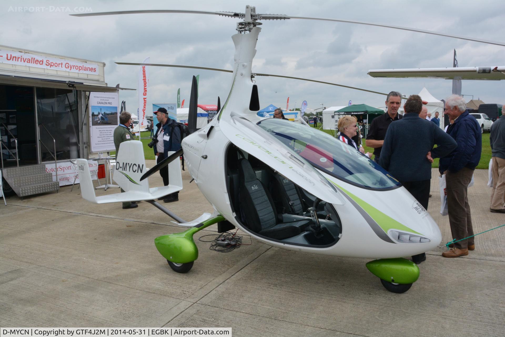 D-MYCN, 2014 AutoGyro Cavalon C/N Not found, D-MYCN at Aero Expo Sywell 31.5.14