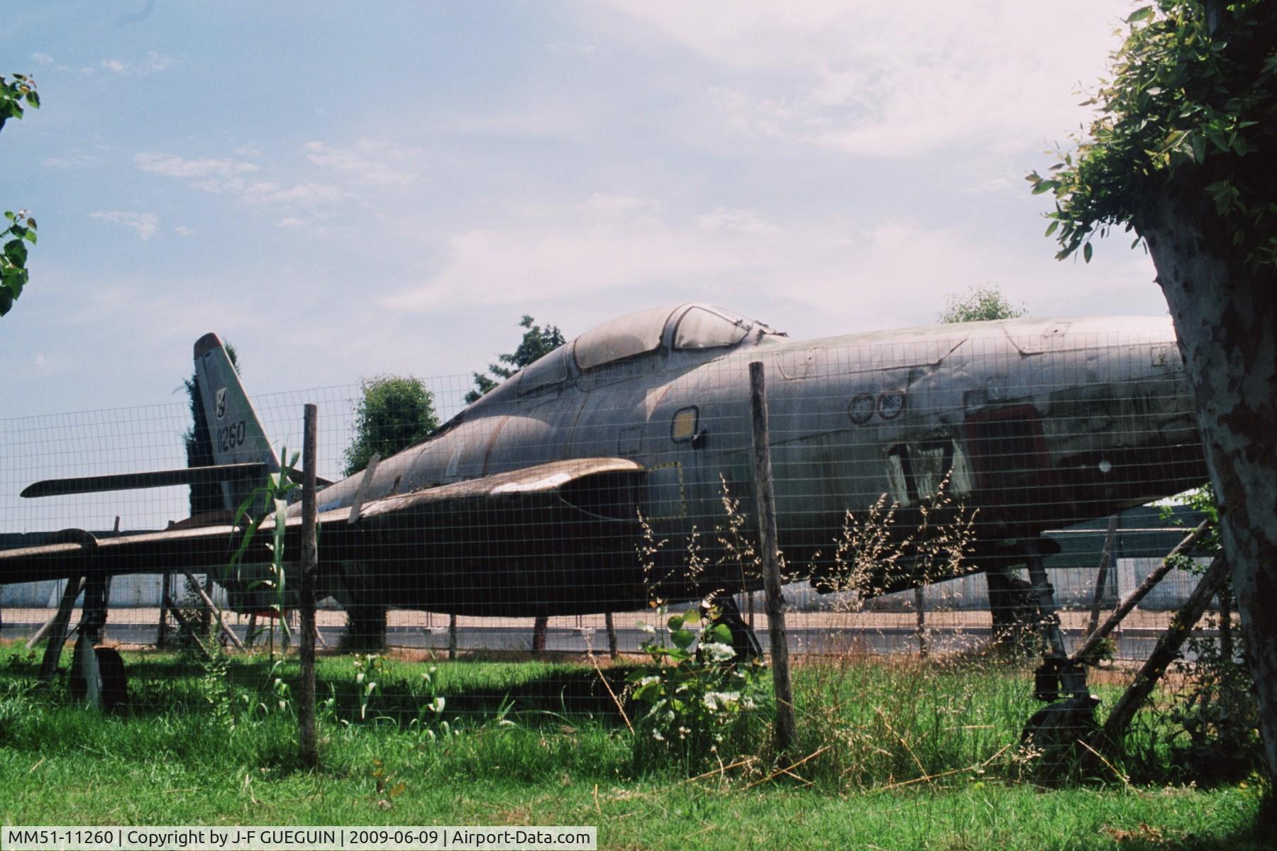 MM51-11260, Republic RF-84F-15-RE Thunderflash C/N 141, On display in Parco Ditellandia, Castel Volturno, Italy.
