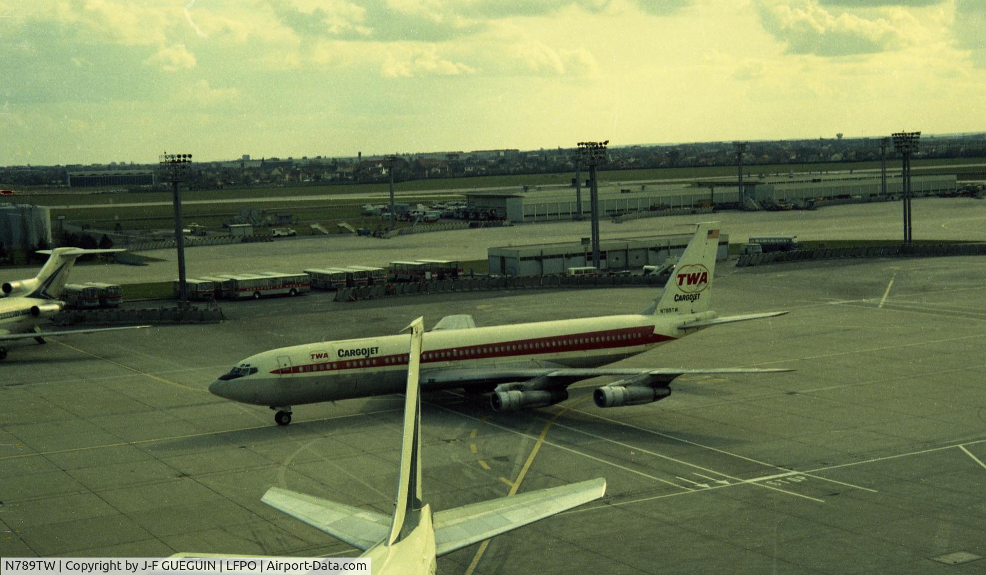 N789TW, 1963 Boeing 707-373C C/N 18709, N789TW, Trans-World Airlines Boeing at Paris-Orly airport.