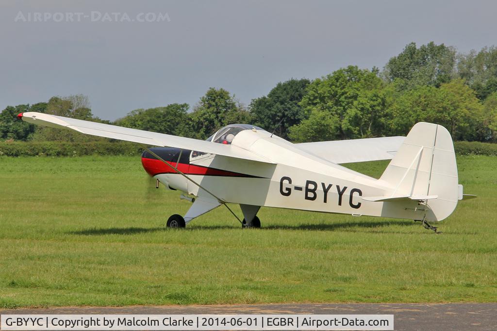 G-BYYC, 2000 Hapi Cygnet SF-2A C/N PFA 182-12311, Hapi Cygnet SF-2A at The Real Aeroplane Company's Biplane and Open Cockpit Fly-In, Breighton Airfield UK, June 1st 2014.