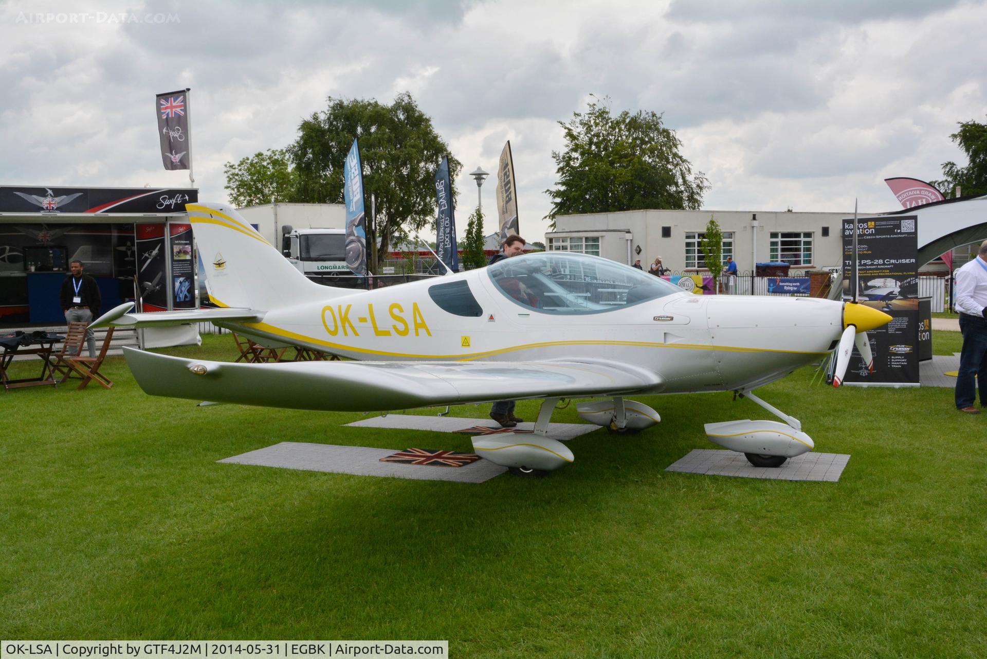 OK-LSA, 2012 Czech Sport PS-28 Cruiser C/N C0445, OK-LSA at Aero Expo Sywell 31.5.14. New scheme