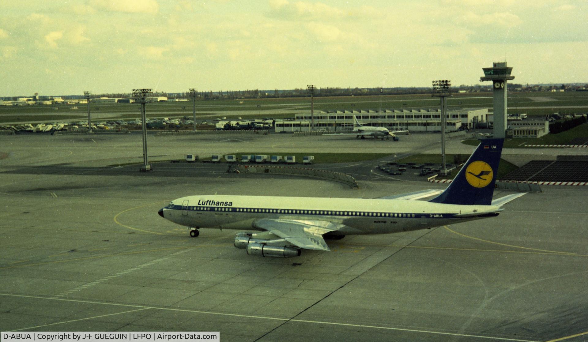 D-ABUA, 1965 Boeing 707-330C C/N 18937, D-ABUA at Paris-Orly Airport.