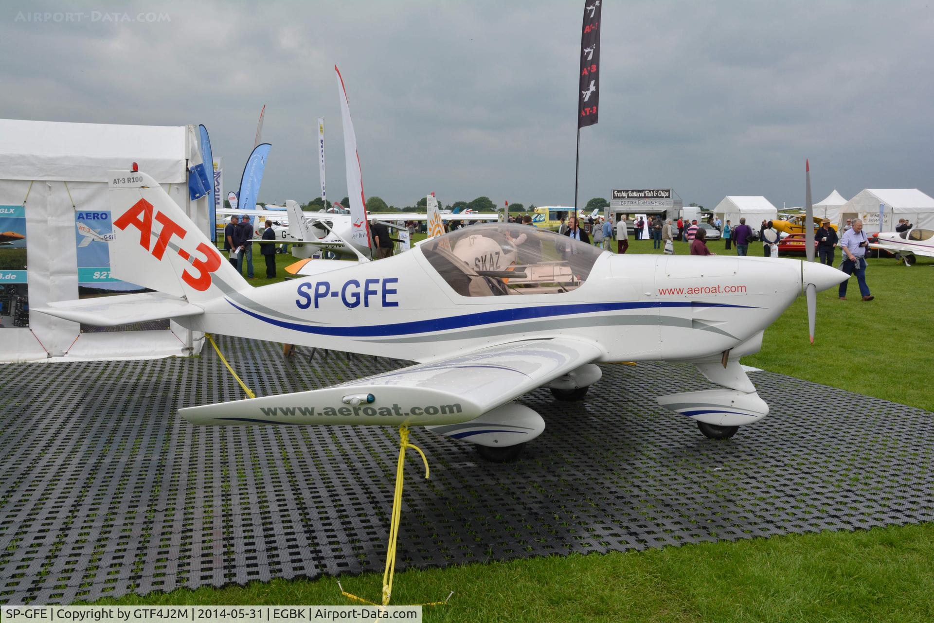 SP-GFE, Aero AT-3 C/N AT3-069, SP-GFE at Aero Expo Sywell 31.5.14