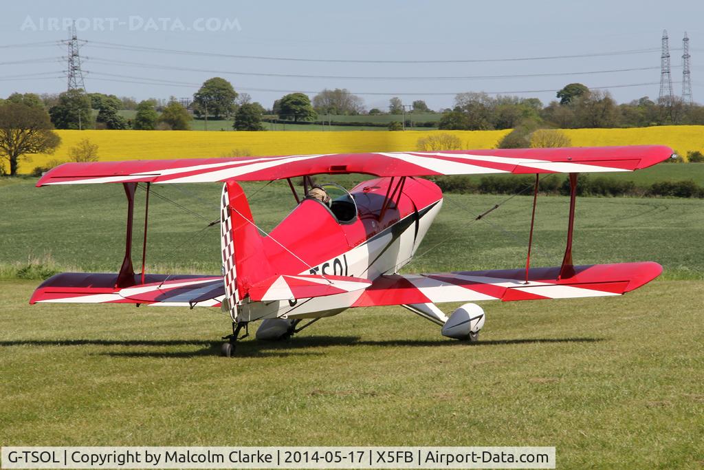 G-TSOL, 1991 EAA Acro Sport I C/N PFA 072-11391, EAA Acro Sport 1, Fishburn Airfield UK, May 17th 2014.