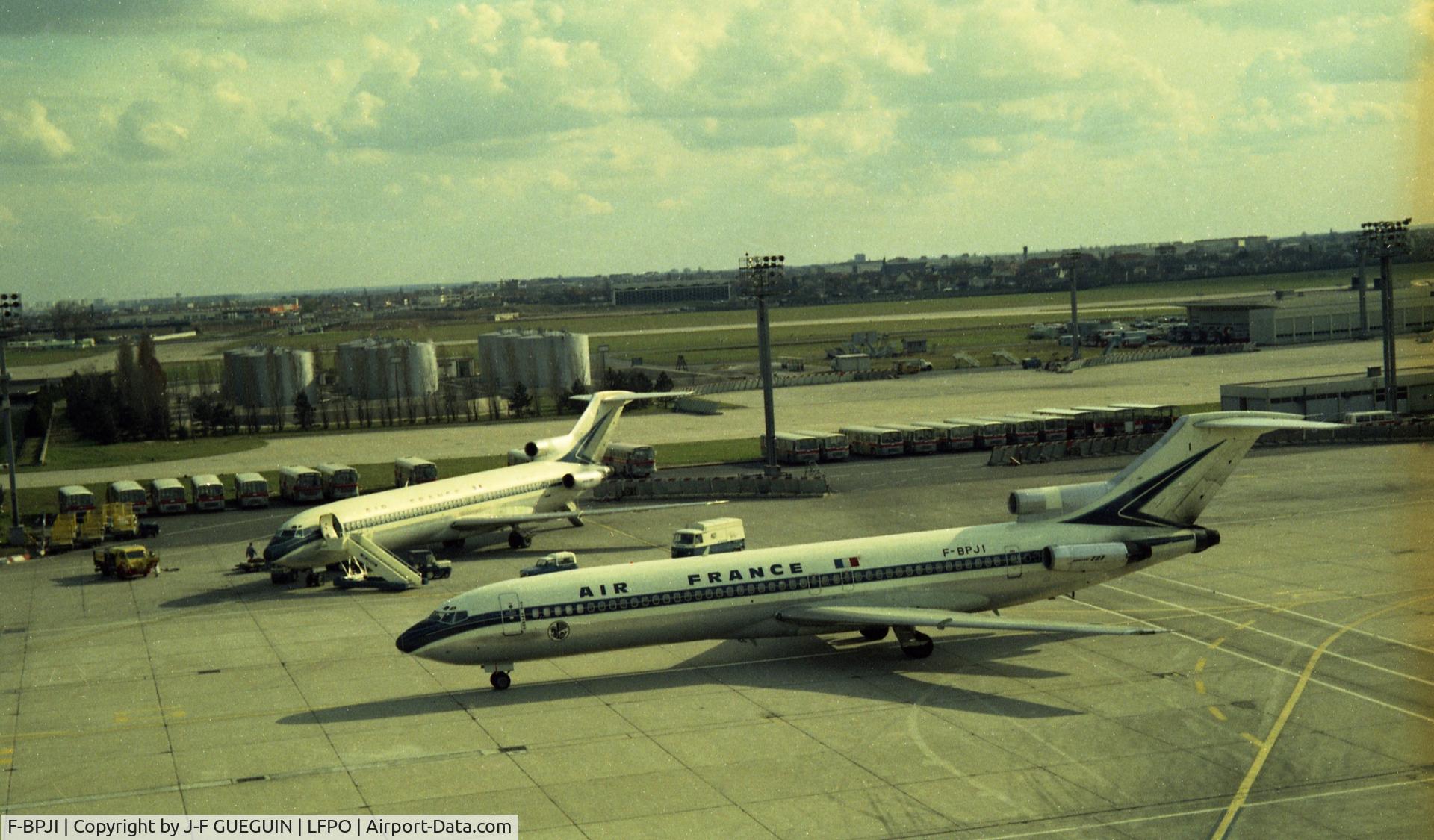 F-BPJI, 1969 Boeing 727-228 C/N 19865, F-BPJI (Air France) at Paris-Orly airport.