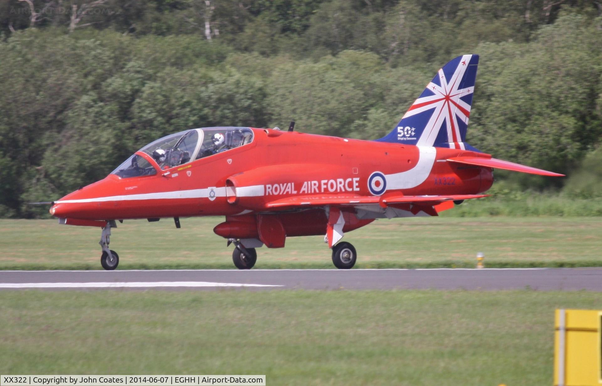 XX322, 1980 Hawker Siddeley Hawk T.1A C/N 165/312147, New tail design