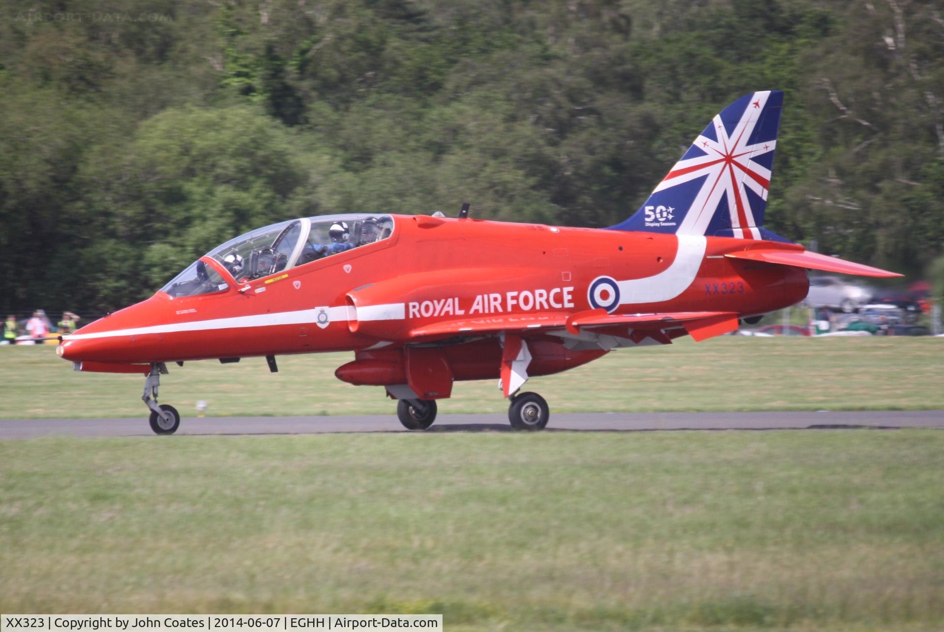 XX323, 1980 Hawker Siddeley Hawk T.1 C/N 167/312148, New tail design