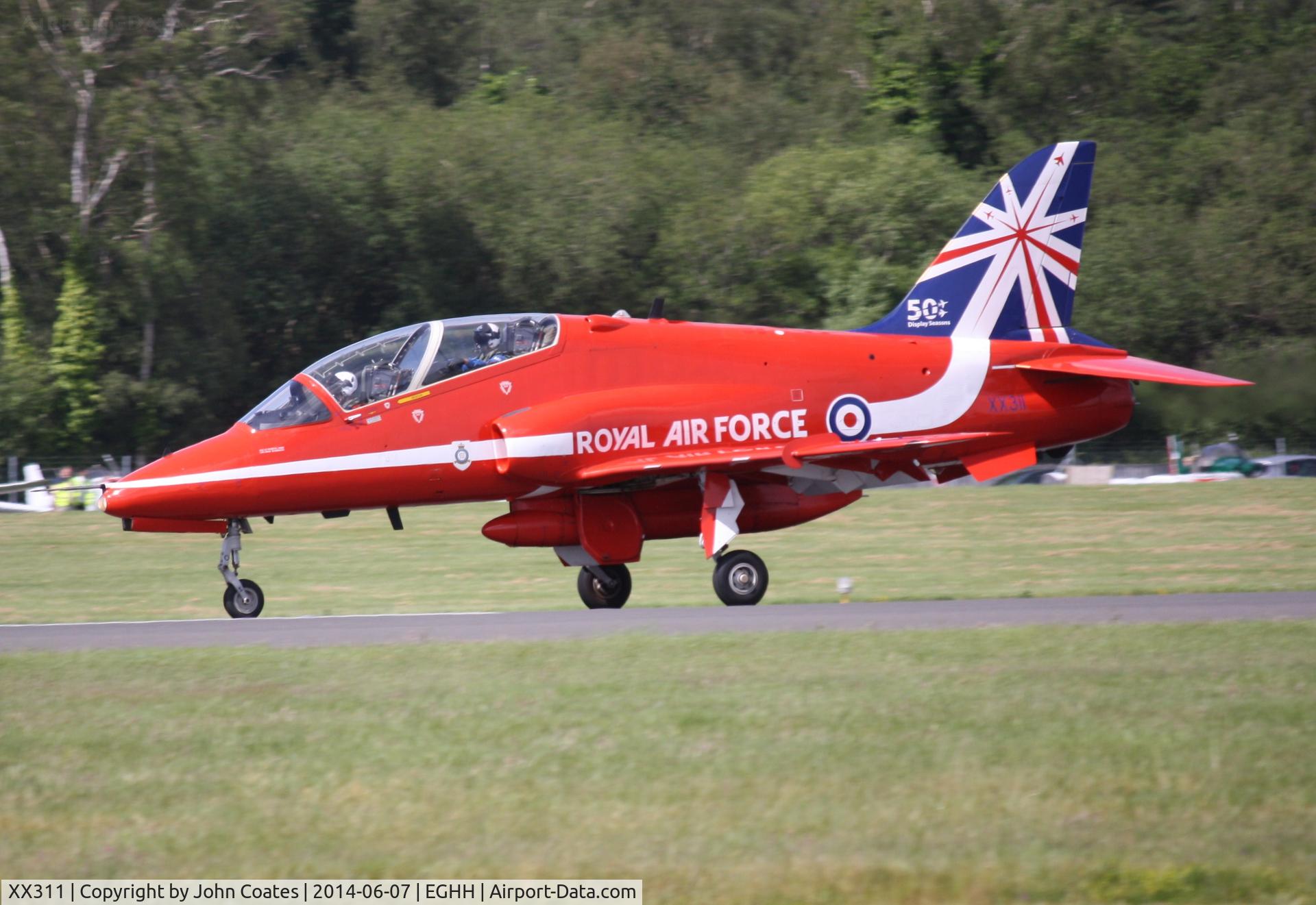 XX311, 1980 Hawker Siddeley Hawk T.1 C/N 147/312136, New tail design