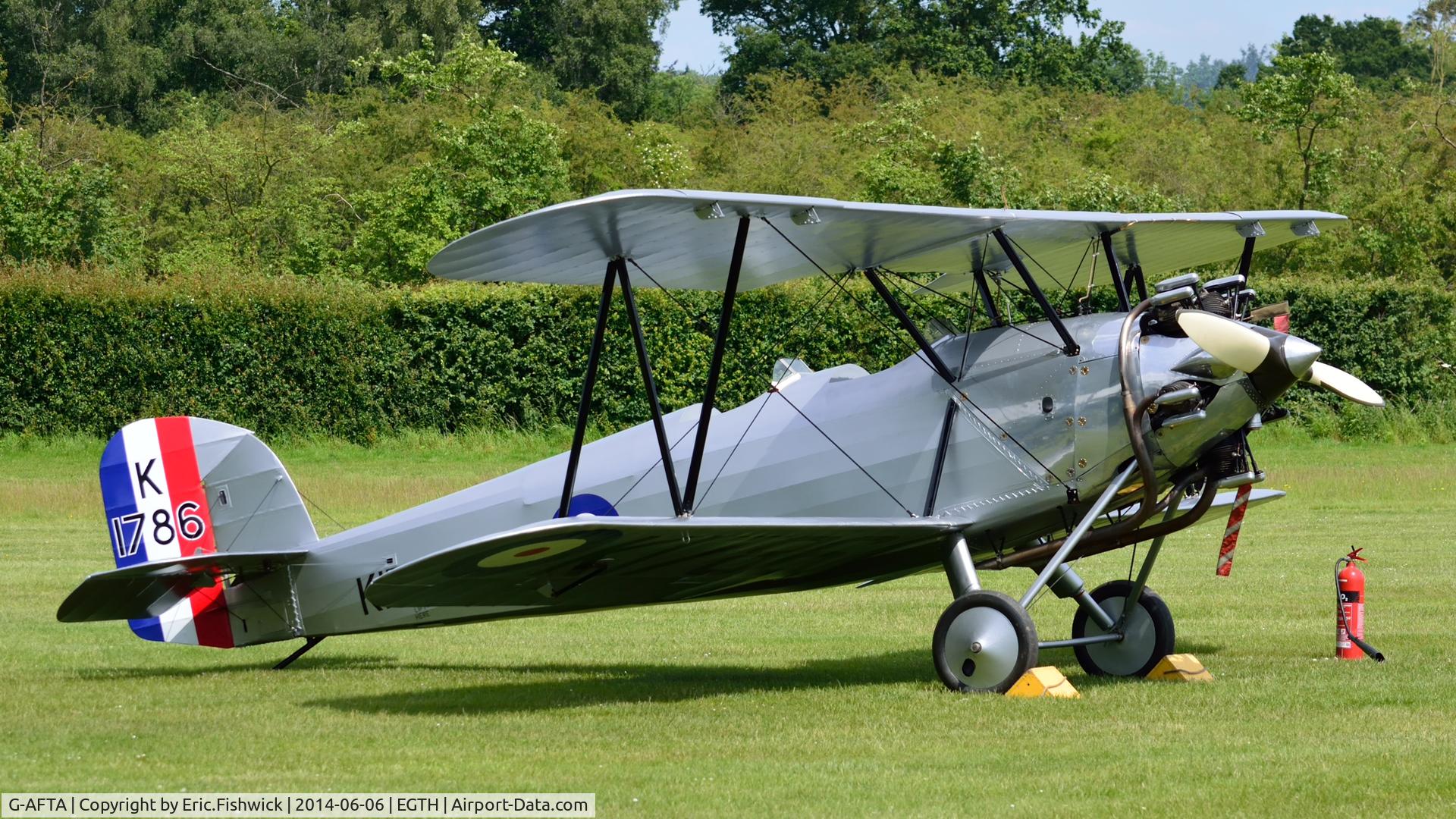 G-AFTA, 1931 Hawker Tomtit Mk1 C/N 30380, G-AFTA at The Shuttleworth Collection, June 2014.