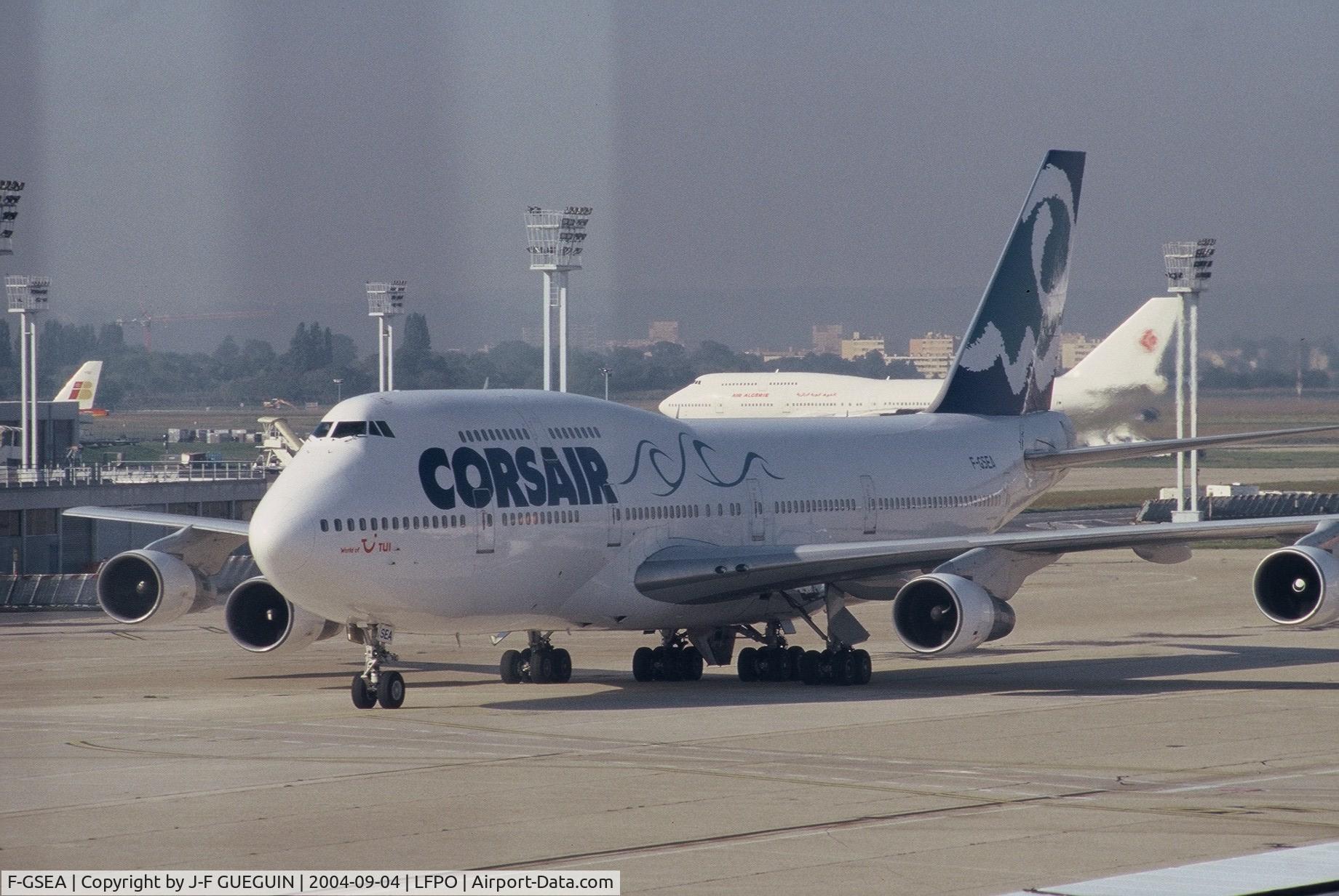 F-GSEA, 1984 Boeing 747-312 C/N 23032, F-GSEA at Paris-Orly airport.