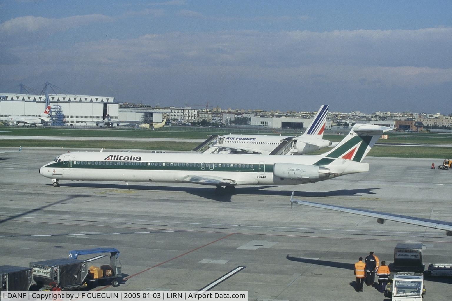 I-DANF, 1991 McDonnell Douglas MD-82 (DC-9-82) C/N 53062, Alitalia I-DANF at Naples-Capodichino.